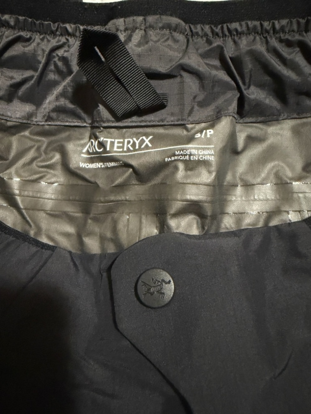 Arc'teryx Black Women's Waterproof Shell Pants - Picture 5 of 6